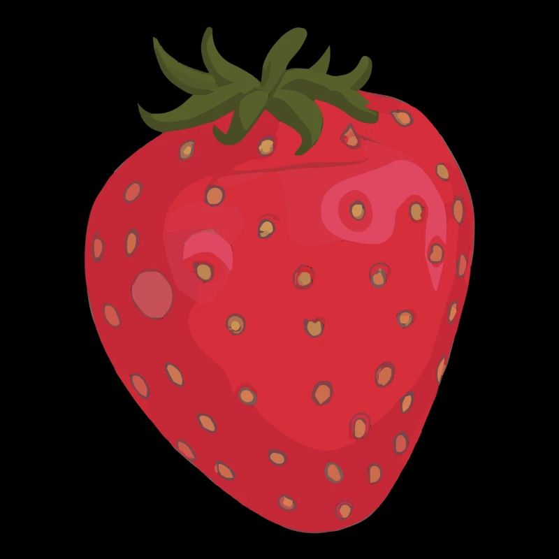 Erdbeere Illustration Geschenkidee
