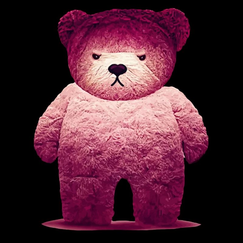 Pink Grumpy Teddy