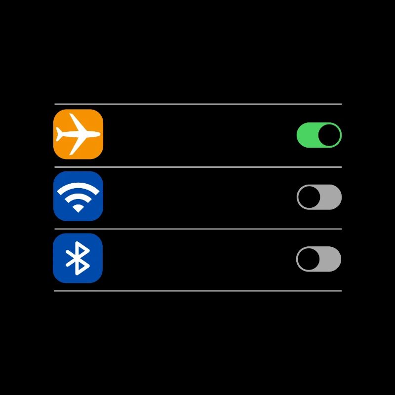 Flugmodus Einstellung