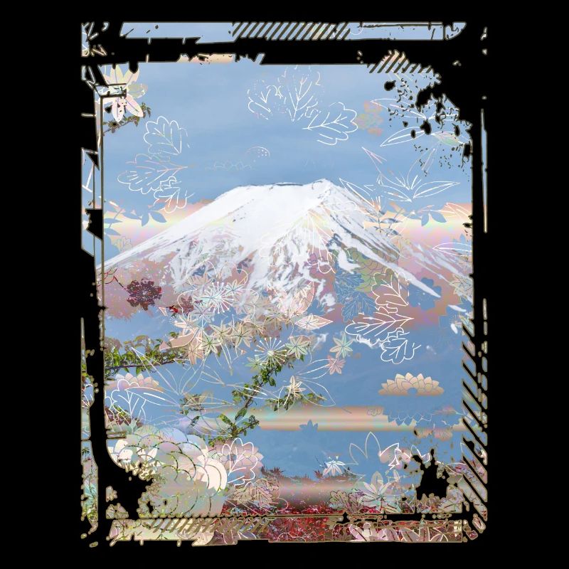 Japan Mount Fuji Kirschblüte Sakura Collage