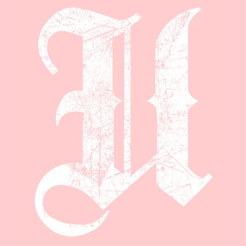 Tshirt alphabet initial U
