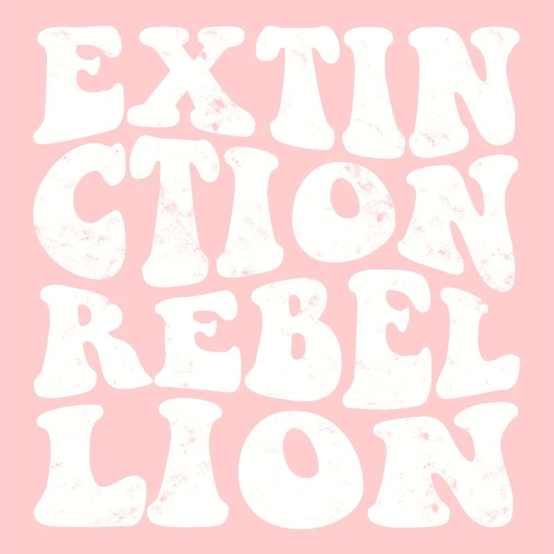 Extinction Rebellion Rétro blanc