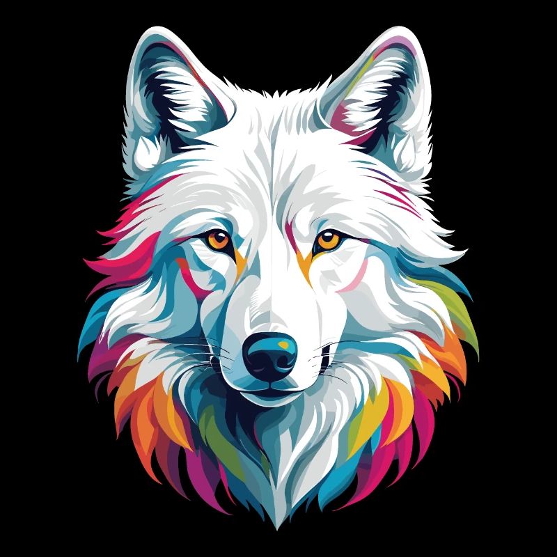 Weißer Wolf