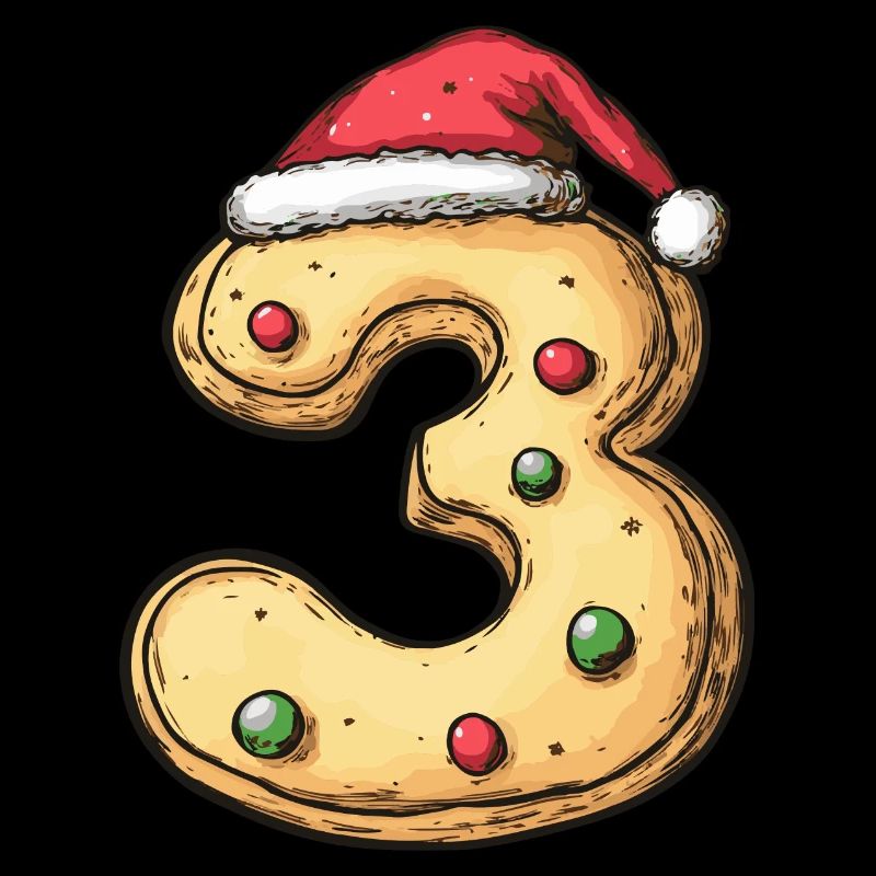 Biscuit de Noël à 3 chiffres