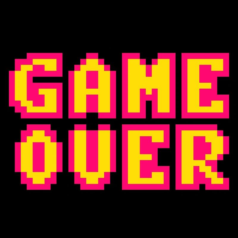 Game Over retrogaming vintage pixels