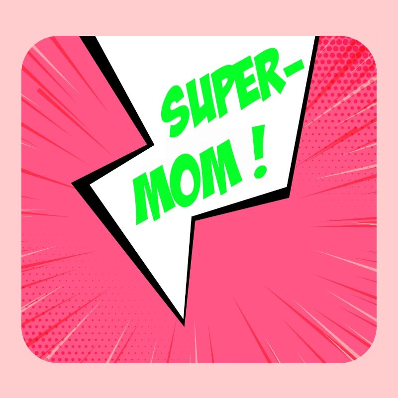 Supermom, Superheldin. Beste Mama. Comicbuch.
