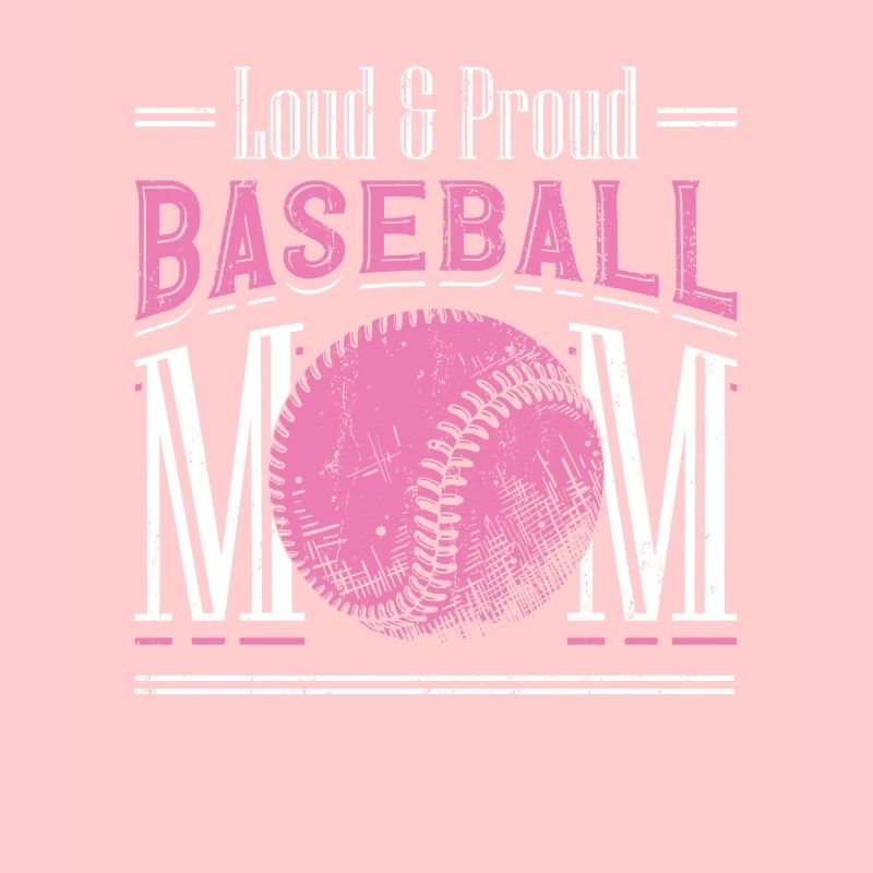 Laut und stolzer Baseball-Mutter