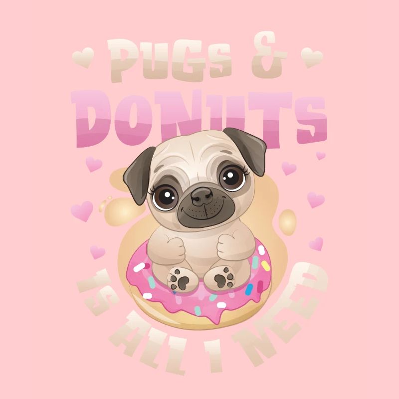 Mops Donut Lover Mädchen