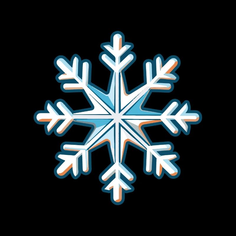 Icône de neige de flocon de neige