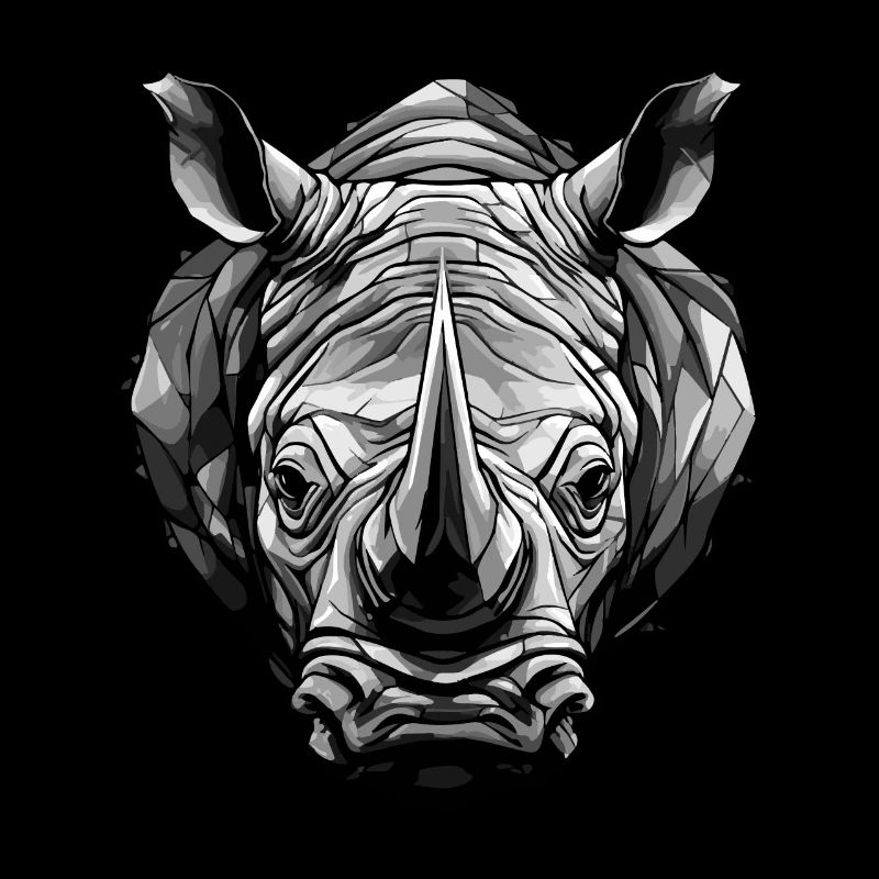 Tête d’animal de rhinocéros