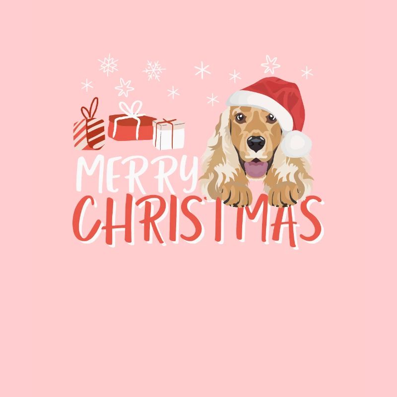 Deutsch Cocker Spaniel Merry Christmas