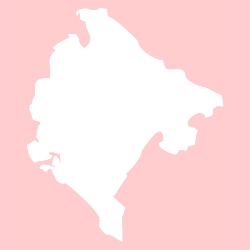 Drapeau de carte du Monténégro