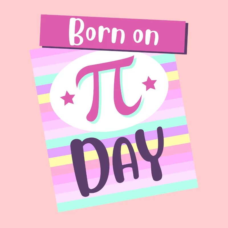Born On Pi Day Big Pi Symbol Awesome 3.14 Pi Day