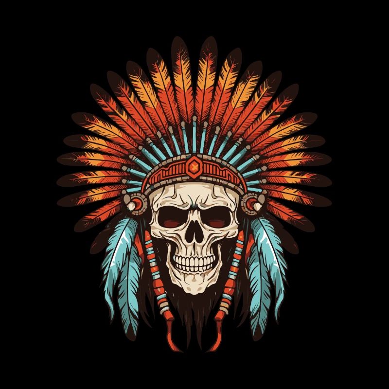 Apache Indian Chief Skull