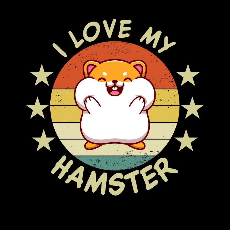 I Love My Hamster | Lustiges Hamster Spruch |