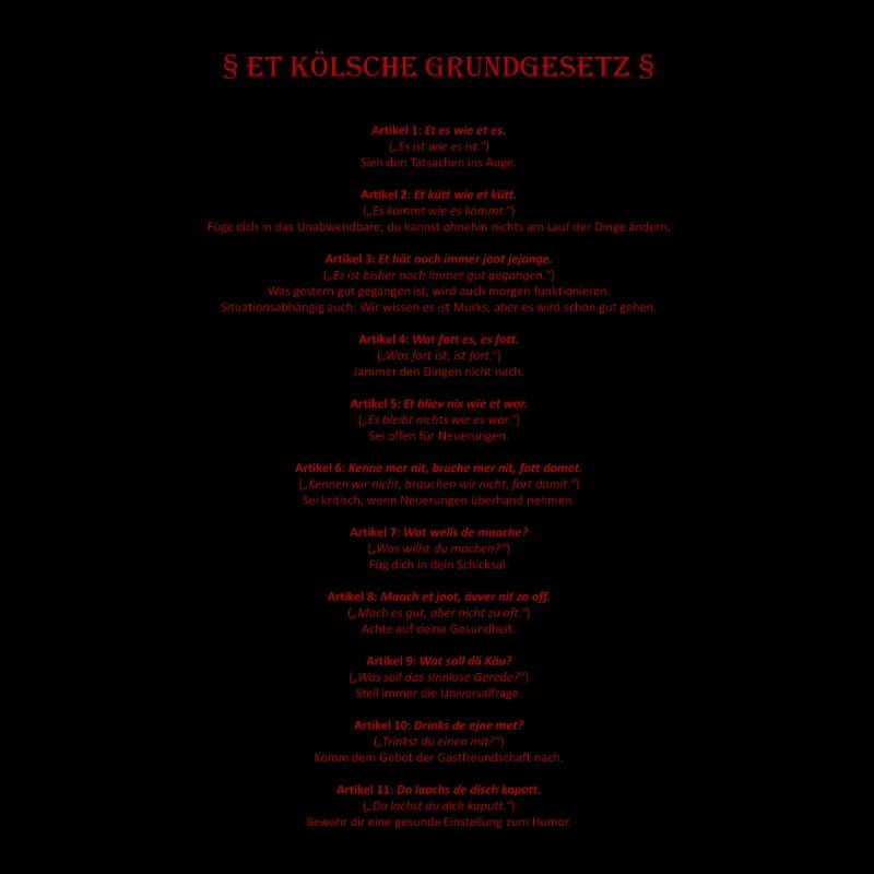 Et Kölsche Basic Law - Et Kölsche Basic Law