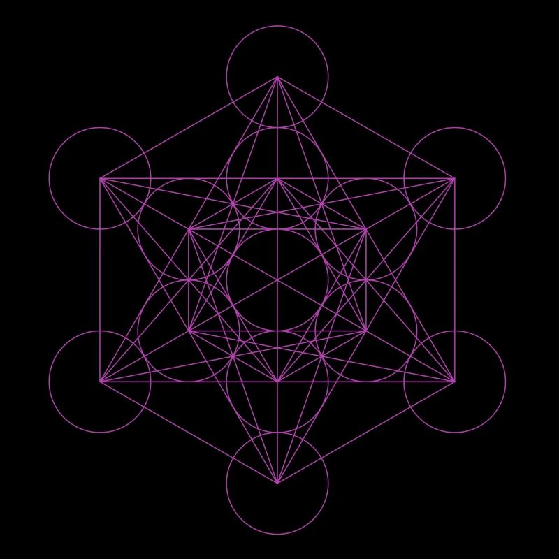 Metatrons Cube magenta