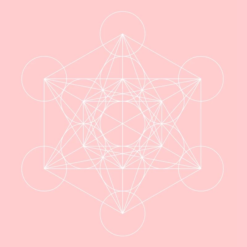 Le cube de Metatron blanc