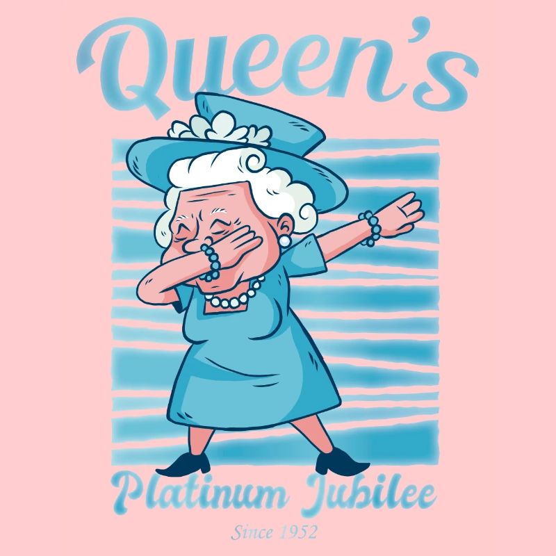 British Queen Dabbing Monarchy Platinum Jubilee