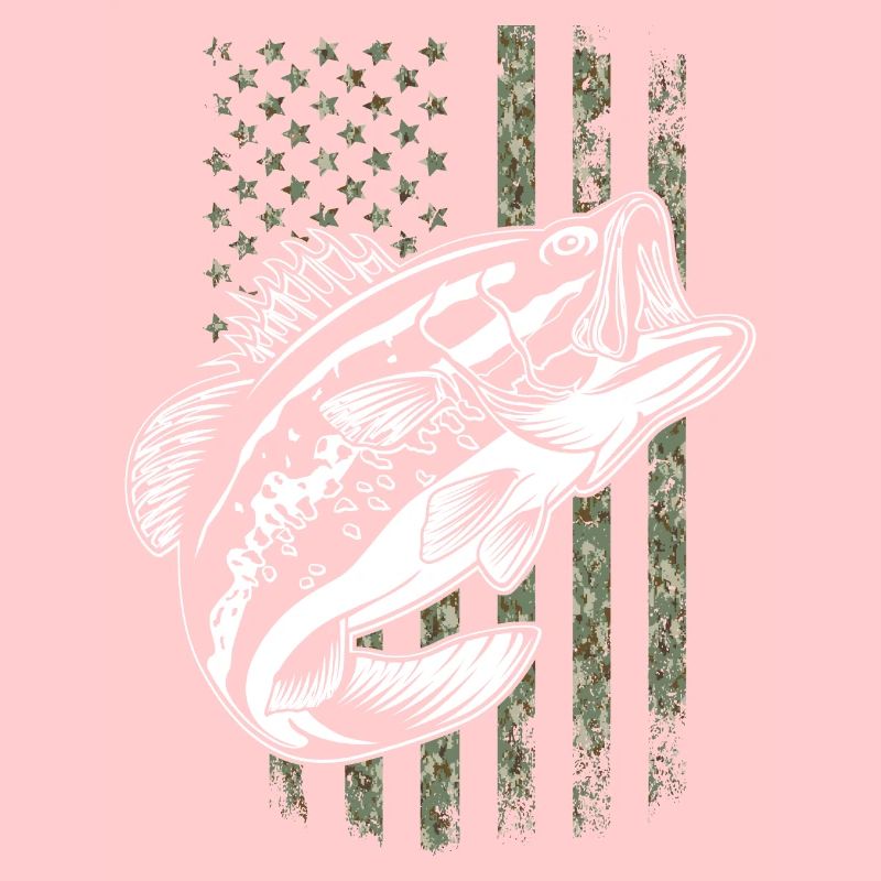 Pêche à la perche American Camo USA Flag