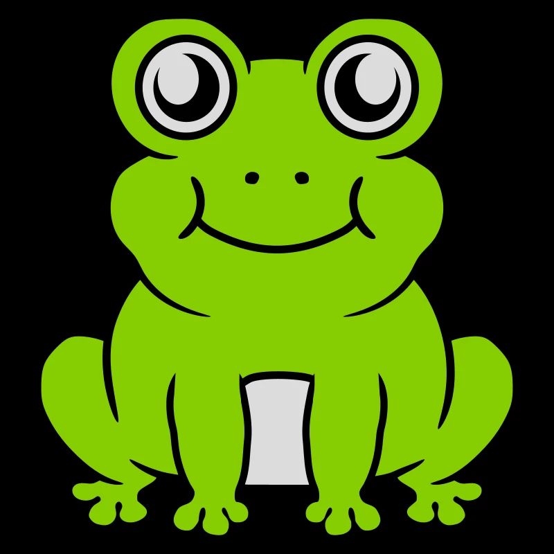 Comic süßer Frosch sitzend