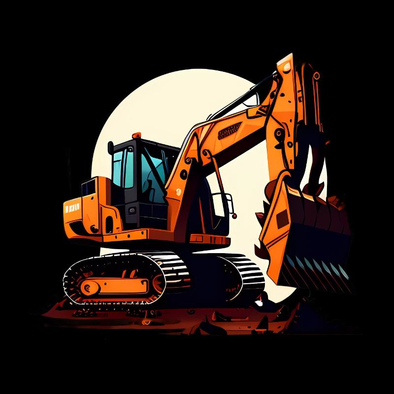 Bagger| Schaufelbagger | Retro