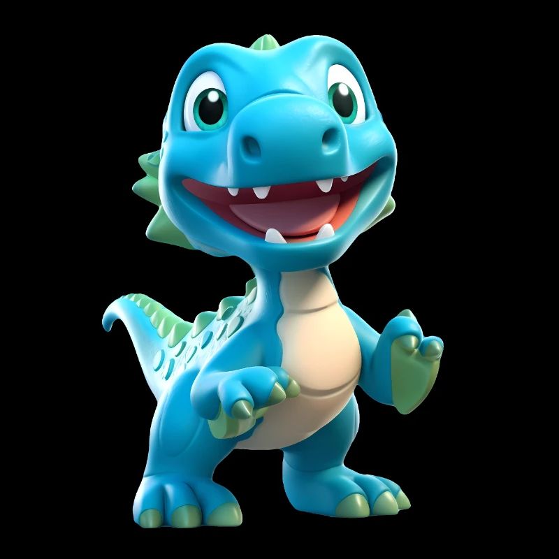 Dinosaure de dessin animé 3D
