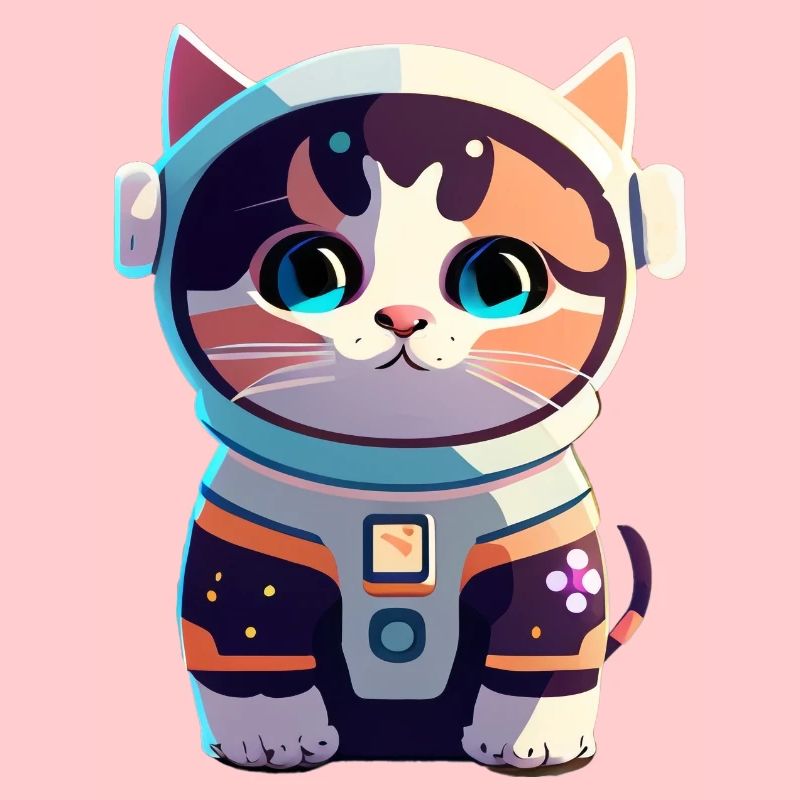 Chatstronaute mignon #5