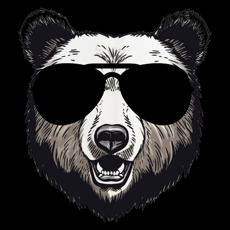Mama Bär mit Sonnenbrille Vatertag Muttertag