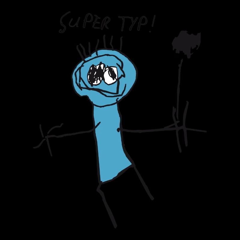 Strichmännchen "Super Typ"