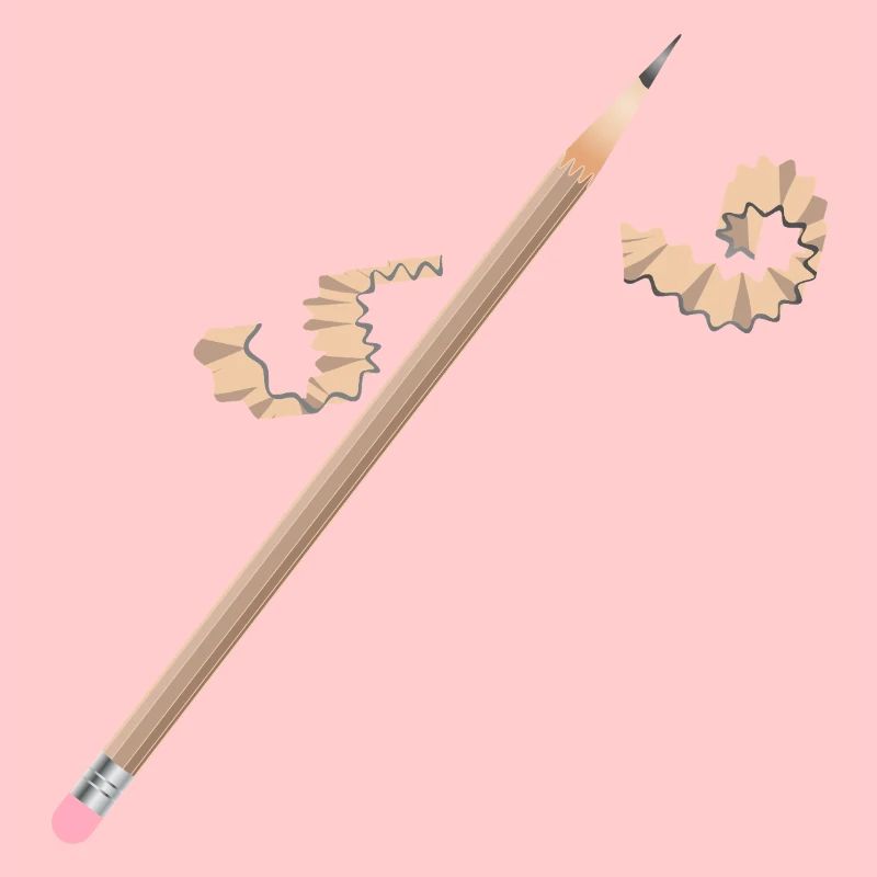 Crayon avec gomme – Motif de dessin créatif