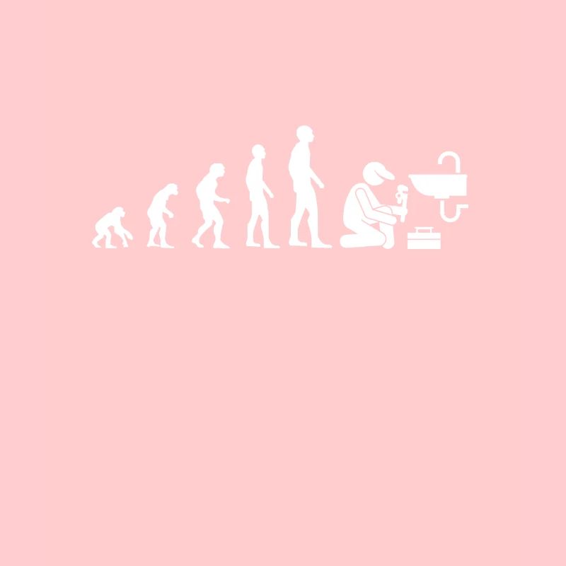 Evolution Klempner Humor Klempner Mann lustig