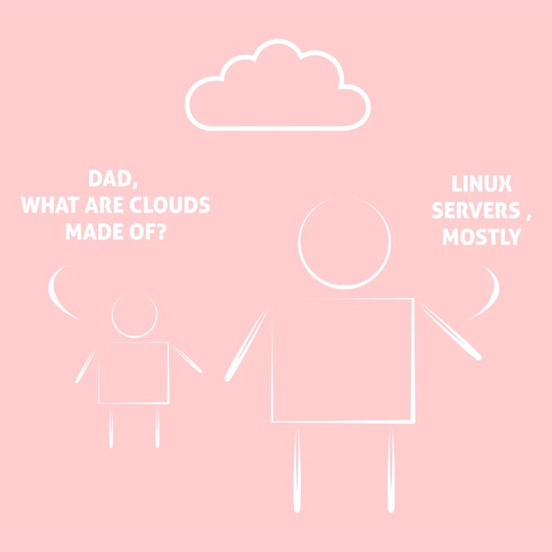 Vater und Sohn Linux