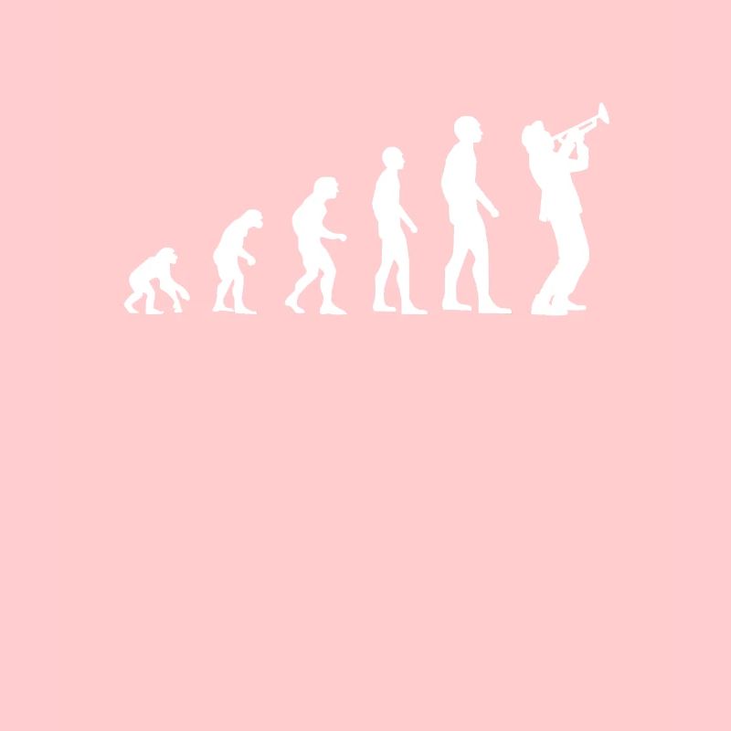 Evolution Trompete Mann Humor Trompeter