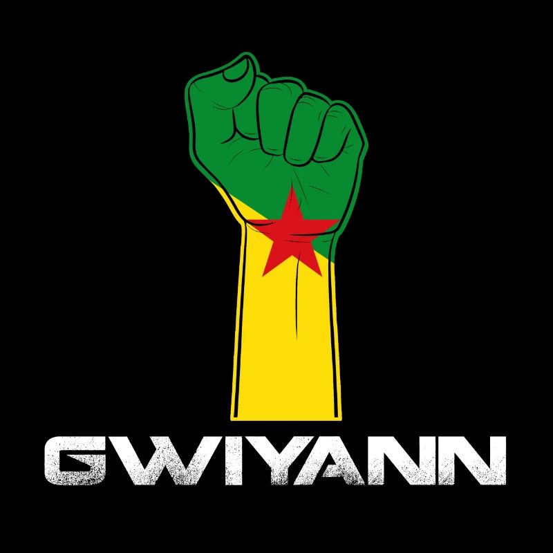 Flagge Guyana 973 Faustgeschenk