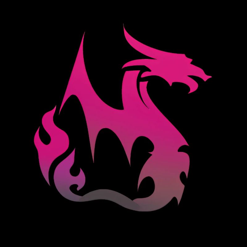 Pinker Drache