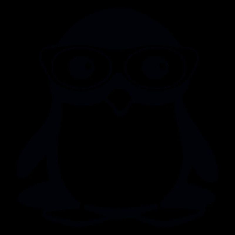 Pingouin avec lunettes, illustration vectorielle
