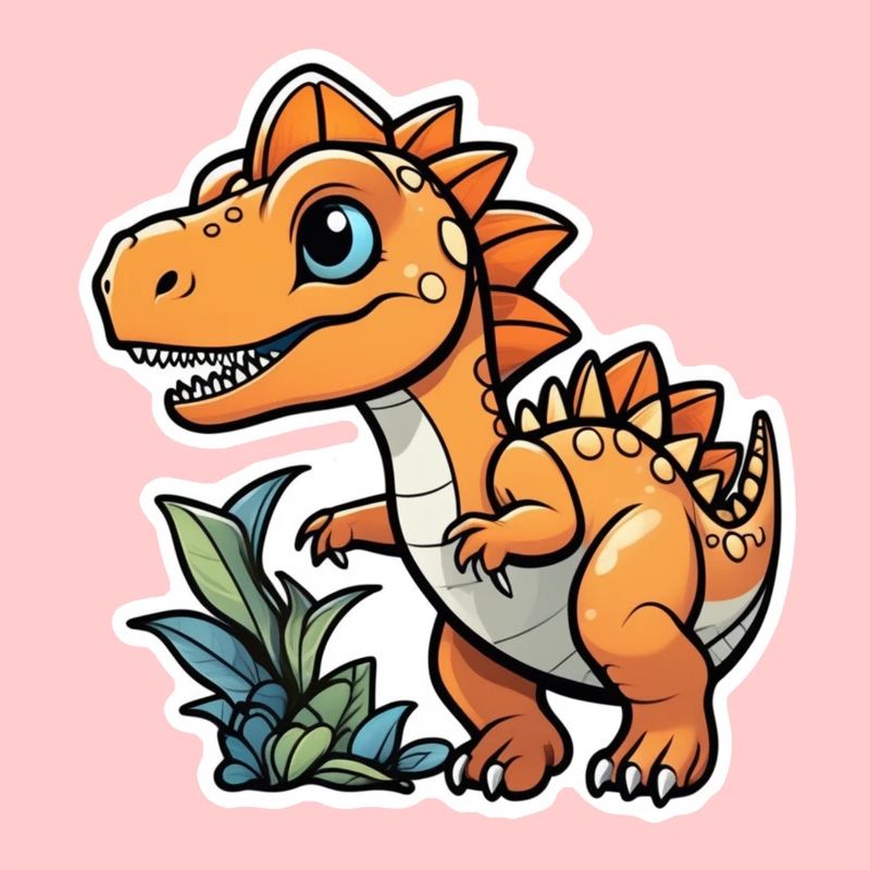 Karikatur-Dinosaurier
