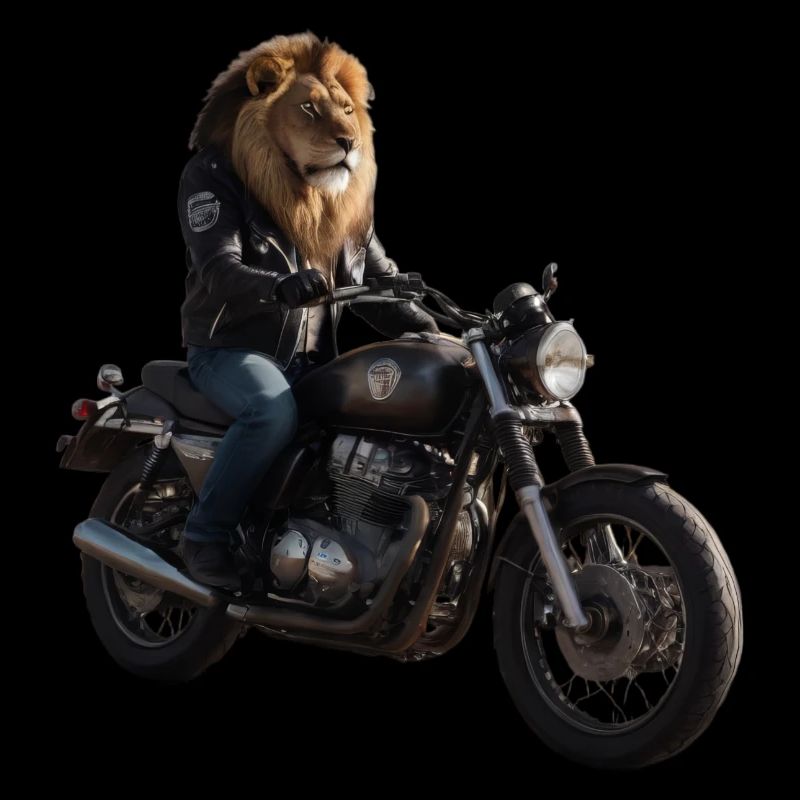 Biker-Löwe
