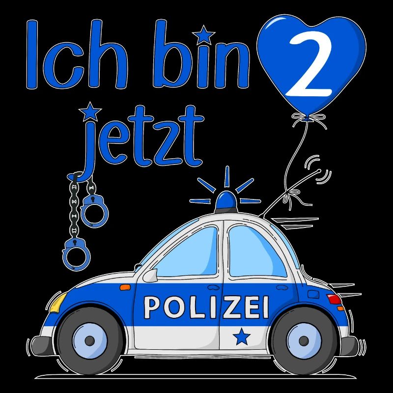 Polizeiauto Ich bin jetzt 2 Geburtstag