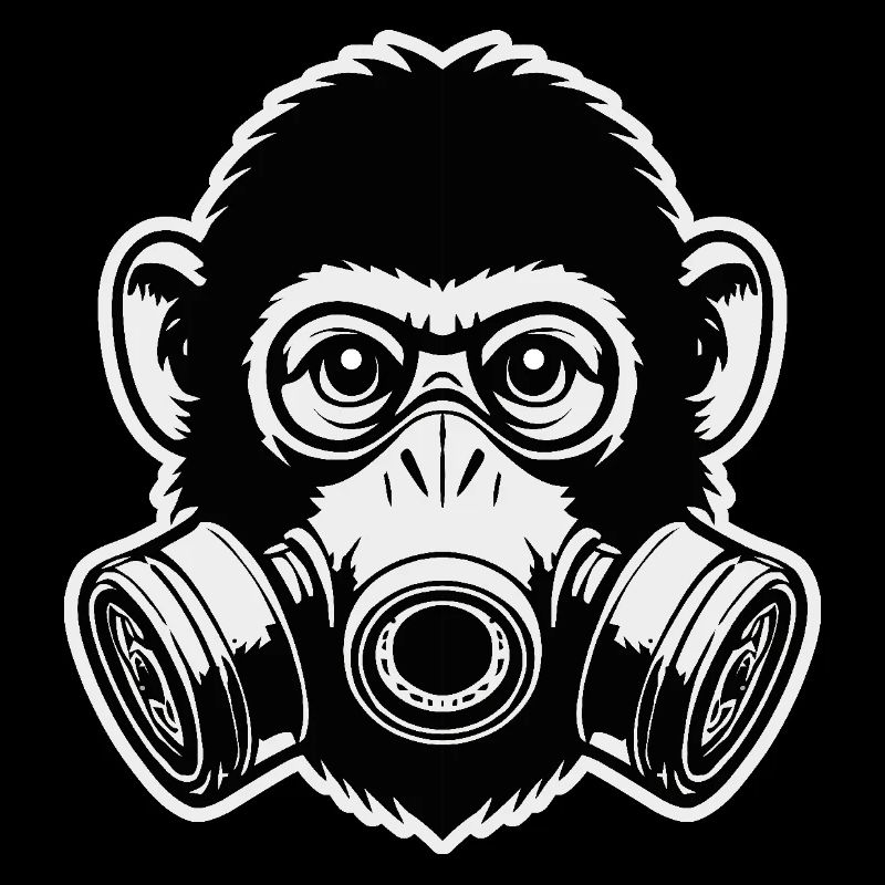 Masque à gaz de singe