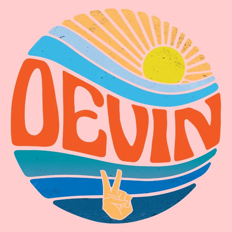 Devin Hemd Vintage Sunset Devin Groovy Tie Dye