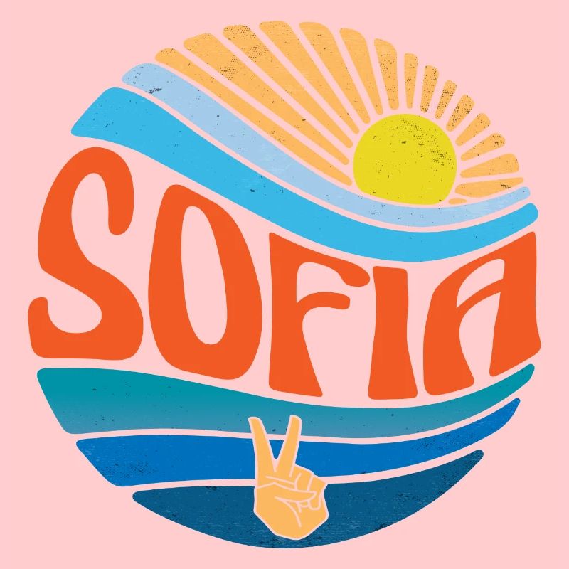 Sofia Hemd Vintage Sunset Sofia Groovy Tie Dye