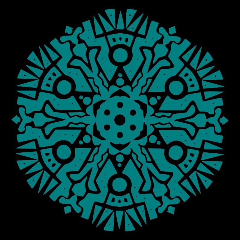 Modèle Mandala Maya