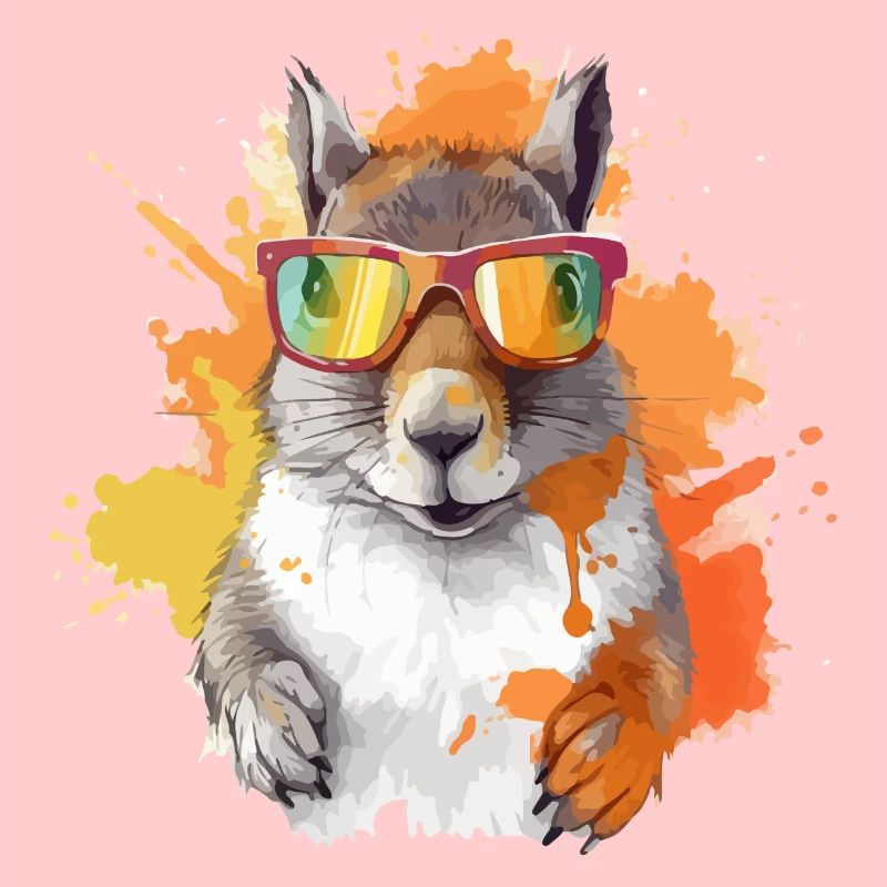 Tom, das Eichhörnchen mit Brille