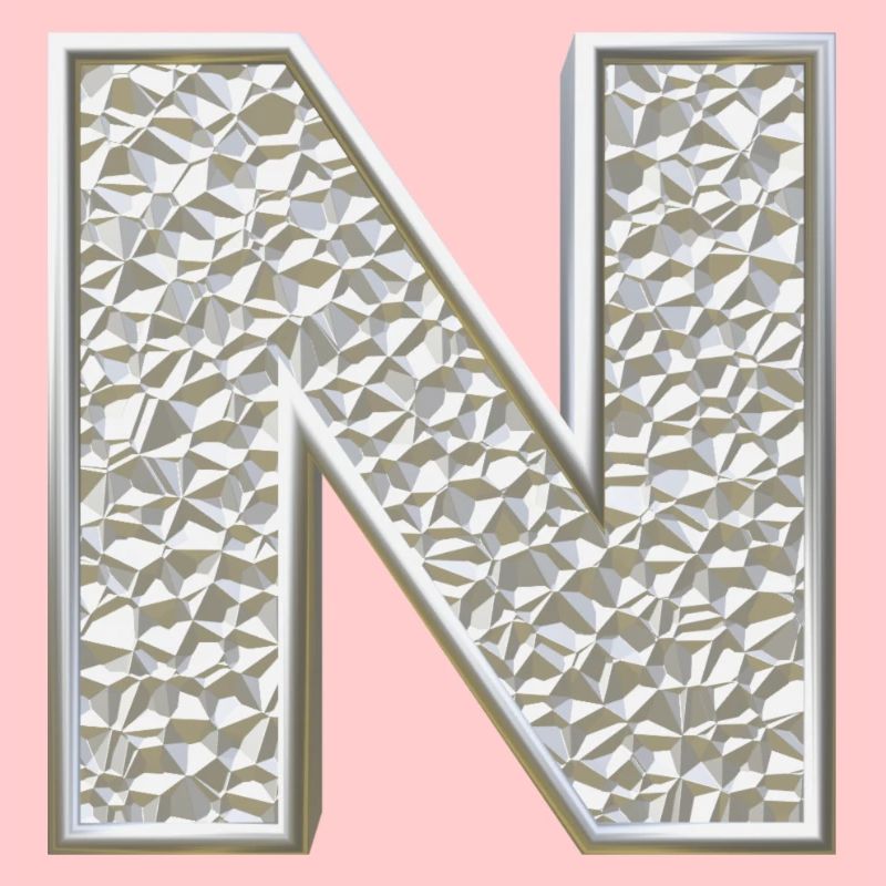 N, lettre, lettre N, initiale, initiale N, monogramme,