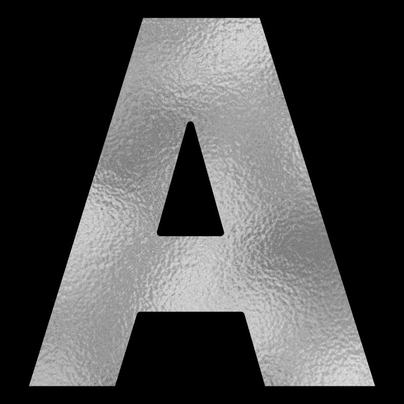 Buchstabe A Silber
