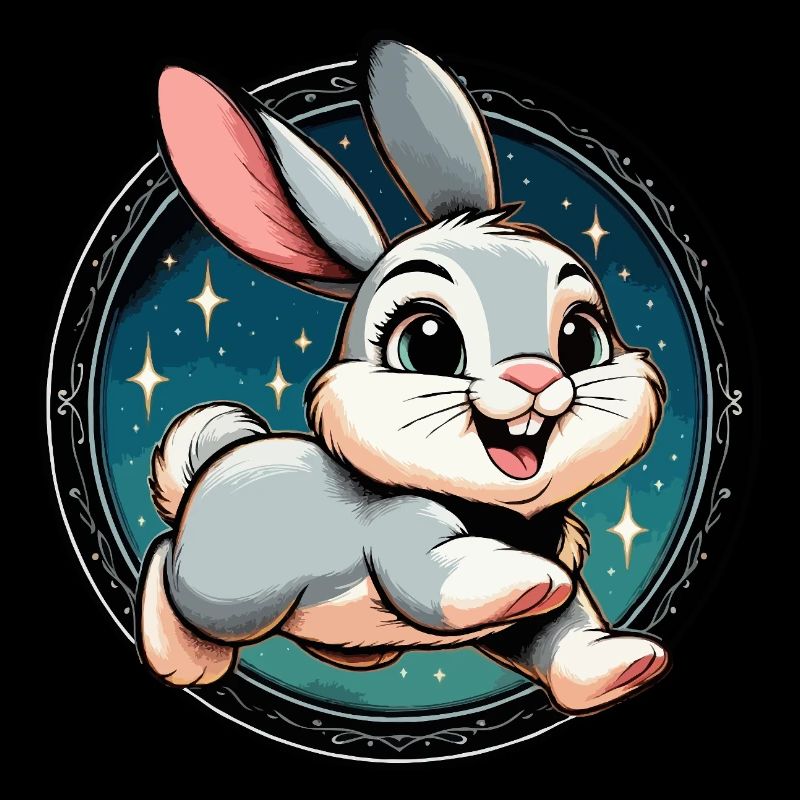 Rabbit in the night