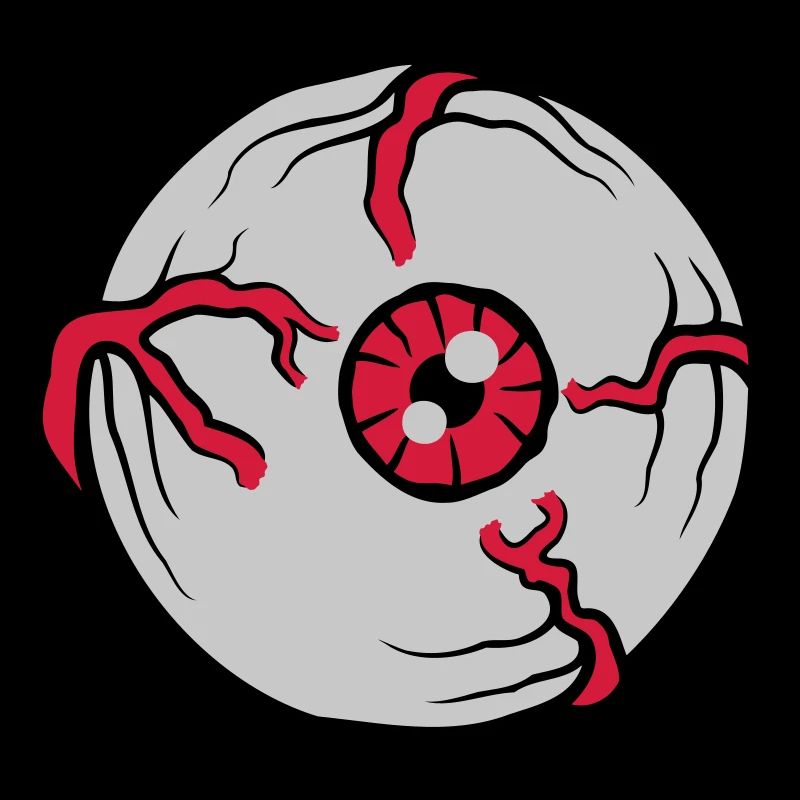 Großes Crazy Horror Auge