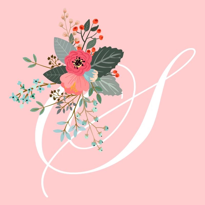 Flowery letters
